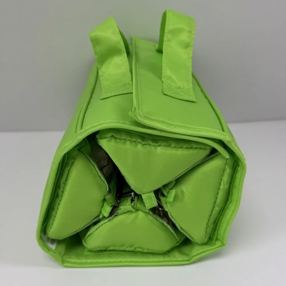 JM Joy Mangano Better Beauty Roll Up Travel Organizer Green NEW NWOT